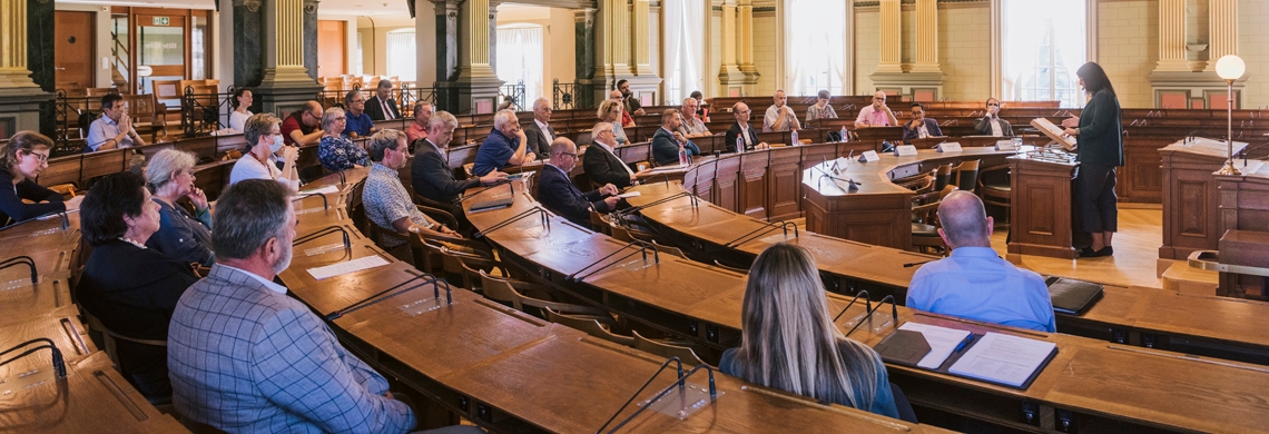 Veranstaltung der St.Galler Konferenz zu Fragen von Religion und Staat zum Thema «Der Einsatz der Religionsgemeinschaften gegen Armut» im Kantonsratssaal im Regierungsgebäude